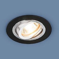 Светильник встраиваемый поворотный Elektrostandard 1061/1 MR16 BK 220В Черный картинка 